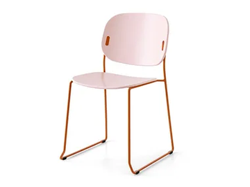 YO! - Sled base polypropylene chair by Connubia - view 2