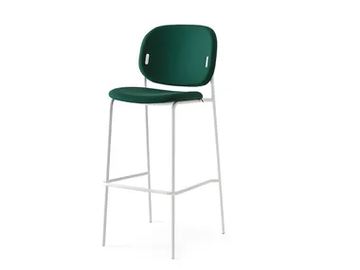 YO! - High upholstered stool with footrest by Connubia - view 2