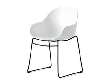 ACADEMY - Sled base polypropylene chair with armrests by Connubia - view 2