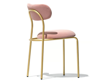 LOOP - Upholstered velvet chair open back by Connubia - view 2
