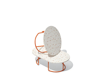 TRUST - Low round melamine-faced chipboard coffee table by Connubia - view 3