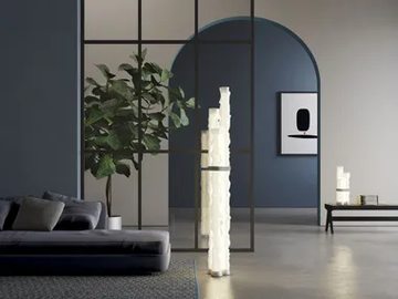 BAGGY - Polycarbonate floor lamp by Contardi - view 2