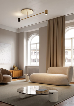 MELANOCETUS - LED metal ceiling lamp by Contardi - view 3