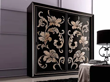 GIUSY - Walnut wardrobe with sliding doors by CorteZari - view 2
