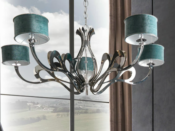 ORIONE-ROLL - Nickel chandelier by CorteZari - view 2
