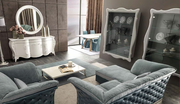 TIAGO - Tufted fabric armchair with armrests by CorteZari - view 3