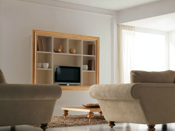 ZOE - Wooden TV cabinet with shelves by CorteZari - view 3