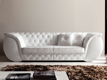 LAPO-QUILT - 3 seater leather sofa by CorteZari - view 2