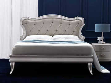 GIUSY - Double bed with upholstered headboard by CorteZari - view 2
