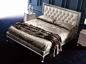 CLARA - Double bed with upholstered headboard by CorteZari - view 3