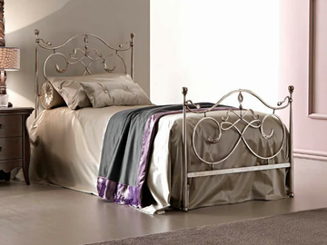 ARTÙ - Silver leaf single bed by CorteZari - view 2