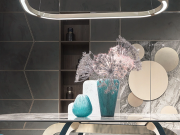 ZENIT - Eco-leather storage wall by CorteZari - view 2