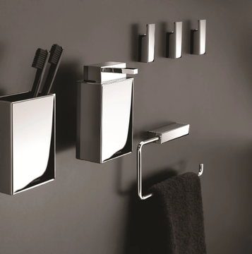 BATH LIFE 2290152 - Wall-mounted metal toothbrush holder by Cosmic - view 3