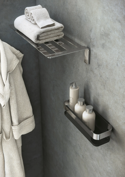 LINE - Stainless steel bathroom wall shelf by Cosmic - view 3