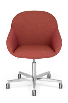 ELBA P SW - Swivel upholstered chair with 5-spoke base by Crassevig - view 3