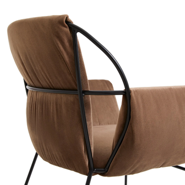 EMMA P SOFT - Fabric chair with armrests by Crassevig - view 3