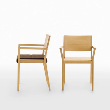 ESSE PS - Stackable chair with armrests by Crassevig - view 3