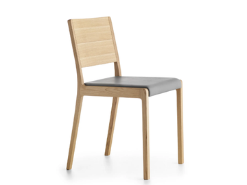 ESSE R - Upholstered beech restaurant chair by Crassevig - view 2