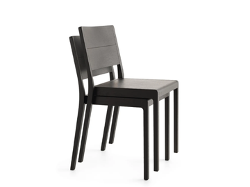ESSE RS - Stackable solid wood chair by Crassevig - view 2