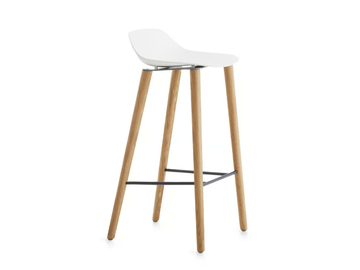 POLA LOW 73/4W - Polypropylene barstool with footrest by Crassevig - view 2