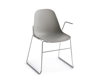 POLA LIGHT P SB - Stackable sled base polypropylene chair by Crassevig - view 2