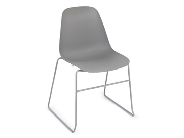 POLA LIGHT R SB - Stackable sled base chair by Crassevig - view 2