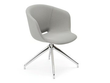 TUSCA P/PB1 - Swivel trestle-based chair with armrests by Crassevig - view 2