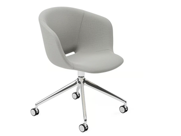 TUSCA P/PB2 - Swivel trestle-based office chair with castors by Crassevig - view 2