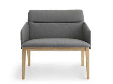 AURA LP 4W - Upholstered easy chair with armrests by Crassevig - view 2