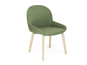 ELBA R 4W - Upholstered fabric chair by Crassevig - view 2
