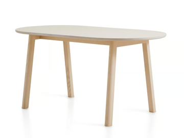 FOLIO - Oval ash table by Crassevig - view 2