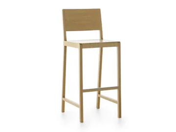 ESSE 65-82 - High solid wood stool by Crassevig - view 2