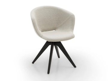 TUSCA P/WP - Trestle-based fabric chair with armrests by Crassevig - view 2