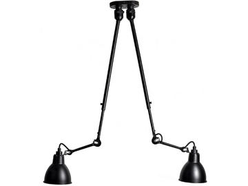 N°302 DOUBLE - Adjustable steel ceiling lamp by DCWéditions - view 2