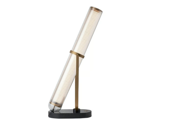 LA LAMPE FRECHIN - LED glass, aluminium and marble table lamp by DCWéditions - view 3