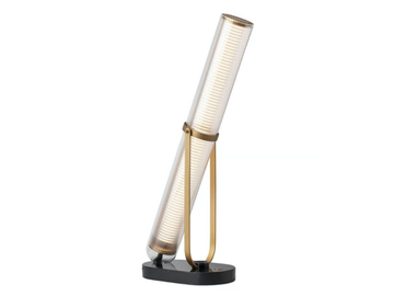 LA LAMPE FRECHIN - LED glass, aluminium and marble table lamp by DCWéditions - view 2