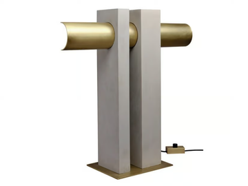PI - LED steel and concrete table lamp by DCWéditions - view 2
