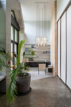 MOZAIK 2x2 - LED steel chandelier by DESIGNHEURE - view 3