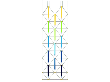 MOZAIK 2x5 - LED pendant lamp by DESIGNHEURE - view 2