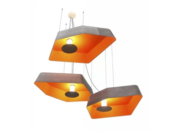 NÉNUPHAR TRIO GRAND - LED fabric pendant lamp by DESIGNHEURE - view 2