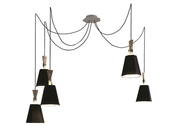 LUXIOLE 5 PETIT - Fabric pendant lamp by DESIGNHEURE - view 3