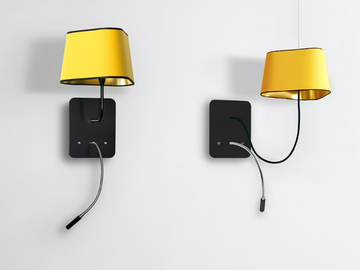 NUAGE PETIT - LED steel wall light with swing arm by DESIGNHEURE - view 3