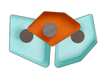 NÉNUPHAR TRIO GRAND - LED wall lamp by DESIGNHEURE - view 2