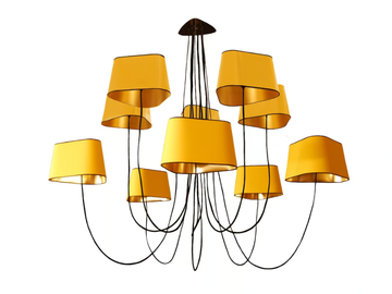 NUAGE 10 GRAND - LED fabric chandelier by DESIGNHEURE - view 2