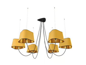 NUAGE 6 MOYEN - Fabric chandelier by DESIGNHEURE - view 2