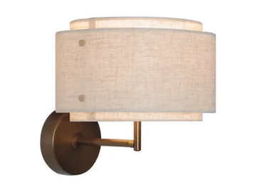 TAKAI - Linen wall lamp by DFTP - view 2