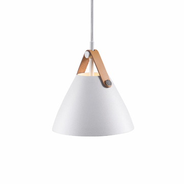 STRAP - Dimmable metal and leather pendant lamp by DFTP - view 2