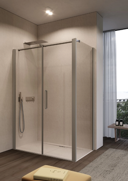 OMEGA OM2P - Corner shower cabin with hinged door by DISENIA - view 3