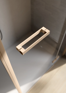 SMART 5 - Corner rectangular glass shower cabin with hinged door by DISENIA - view 3