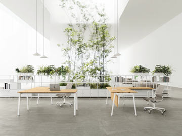 DV802 - Sectional melamine and metal office desk by DVO - view 3